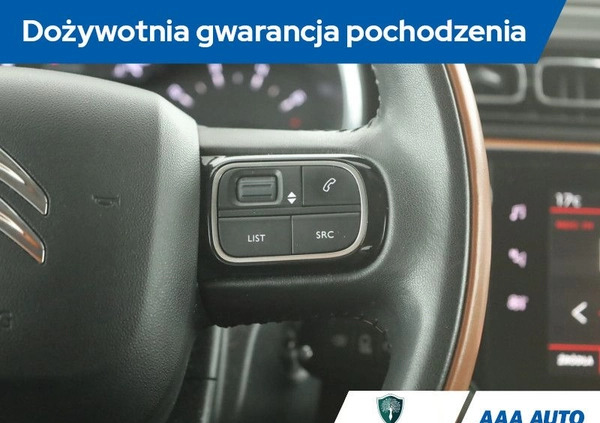 Citroen C3 cena 55000 przebieg: 76952, rok produkcji 2017 z Koniecpol małe 301
